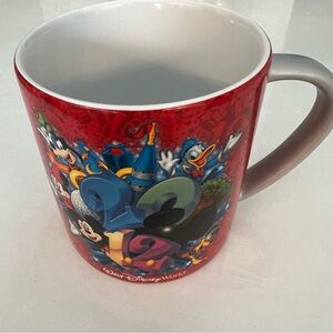 RARE 2012 Disney Disneyland Resort Mickey Minnie Coffee Cup‎ Tea Mug Red Largest